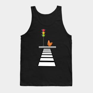 Chicken Crossing - Joke Design Tank Top